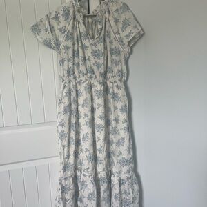 Chic Soul Blue Floral Dress